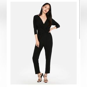 NWT Express Black Twist Front Jumpsuit size XS
